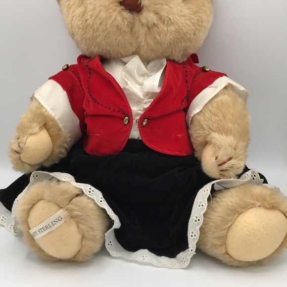 Lady Sterling vintage articulated plush bear - Picture 2 of 6